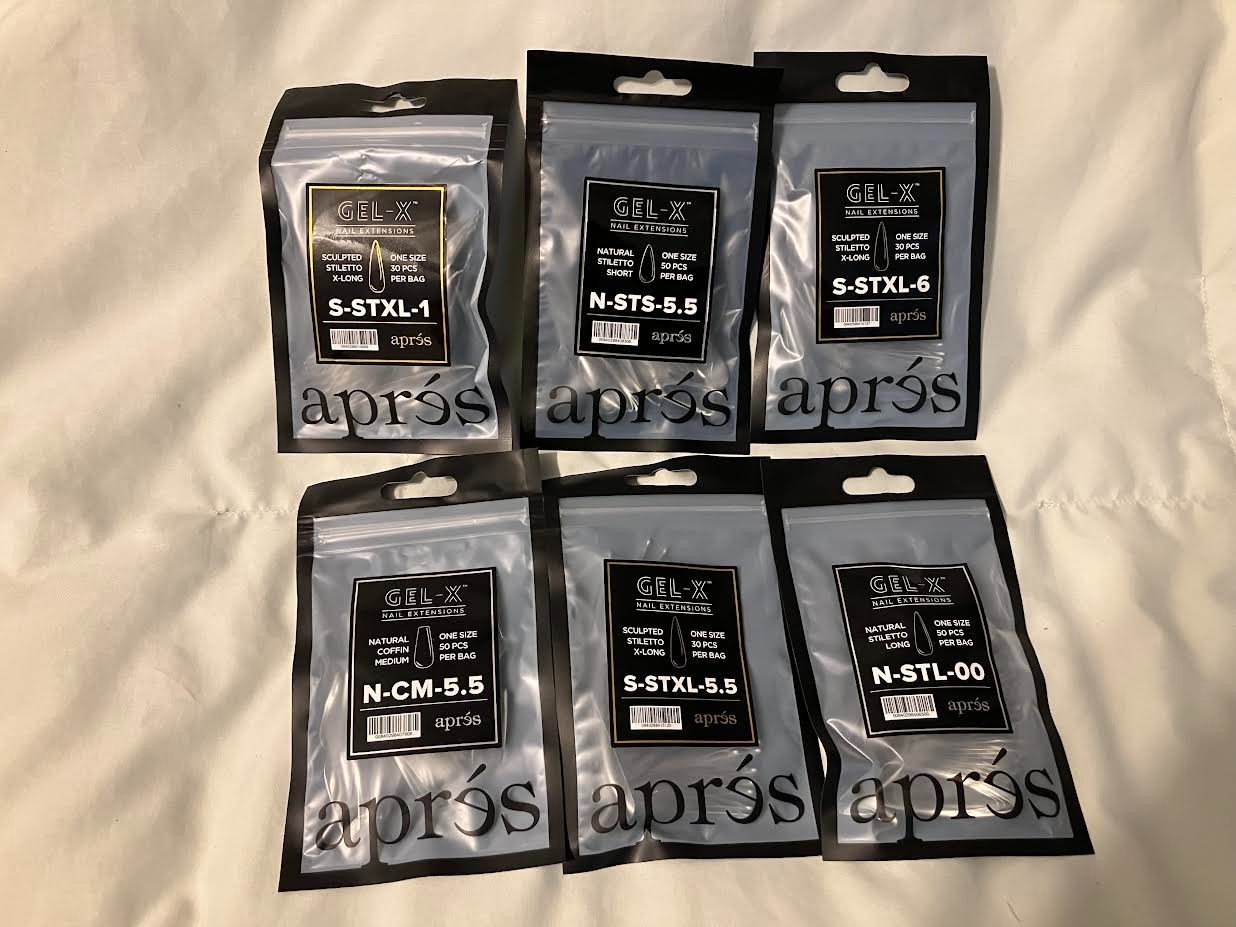 Apres GEL-X Nail Extensions-Mixed Lot of 6-240 Total-See Description