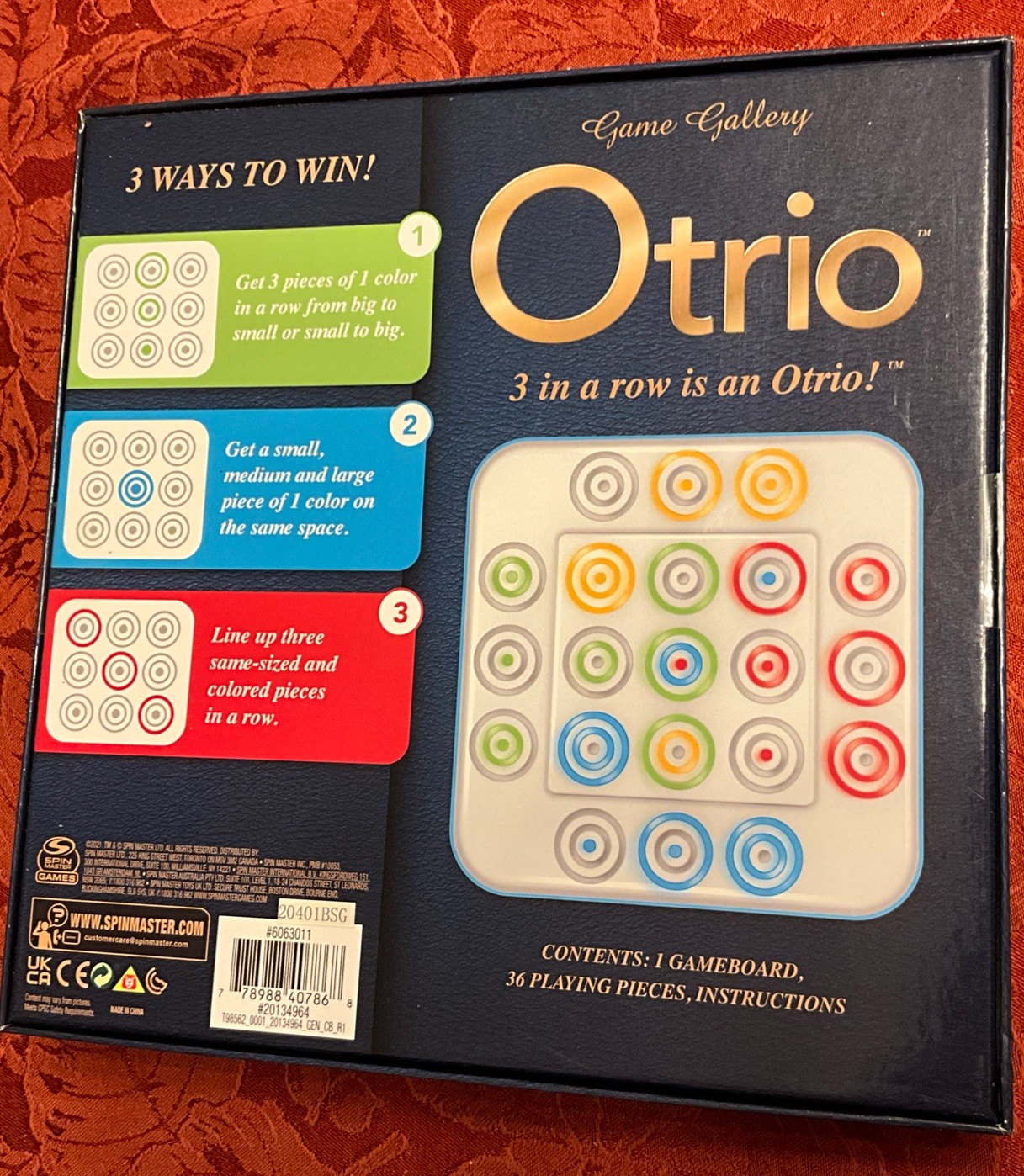Spin Master Games, Otrio Strategy-Based Board Game, One Size, Multi Color – New