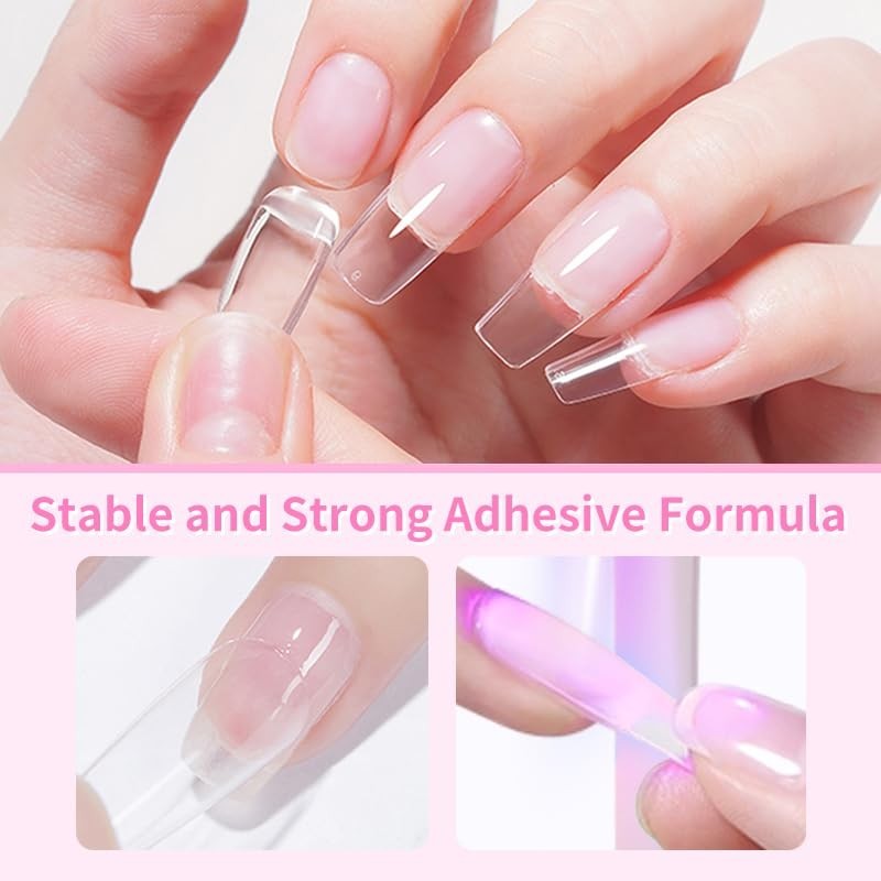 Born Pretty Nail Glue for Tips, 6 in 1 Gel 6 1 Tips