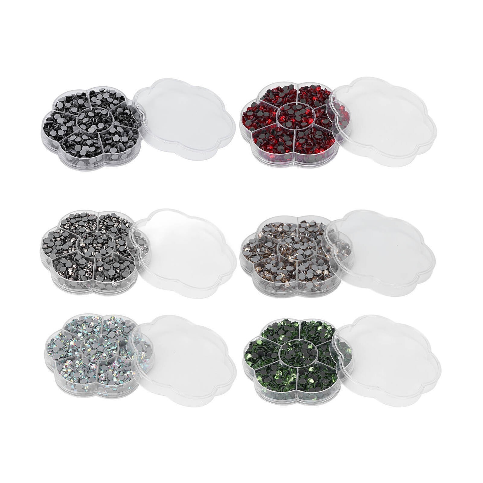 1000Pcs Rhinestones Shiny Transparent Decorative Nail Art Supplies for Girls