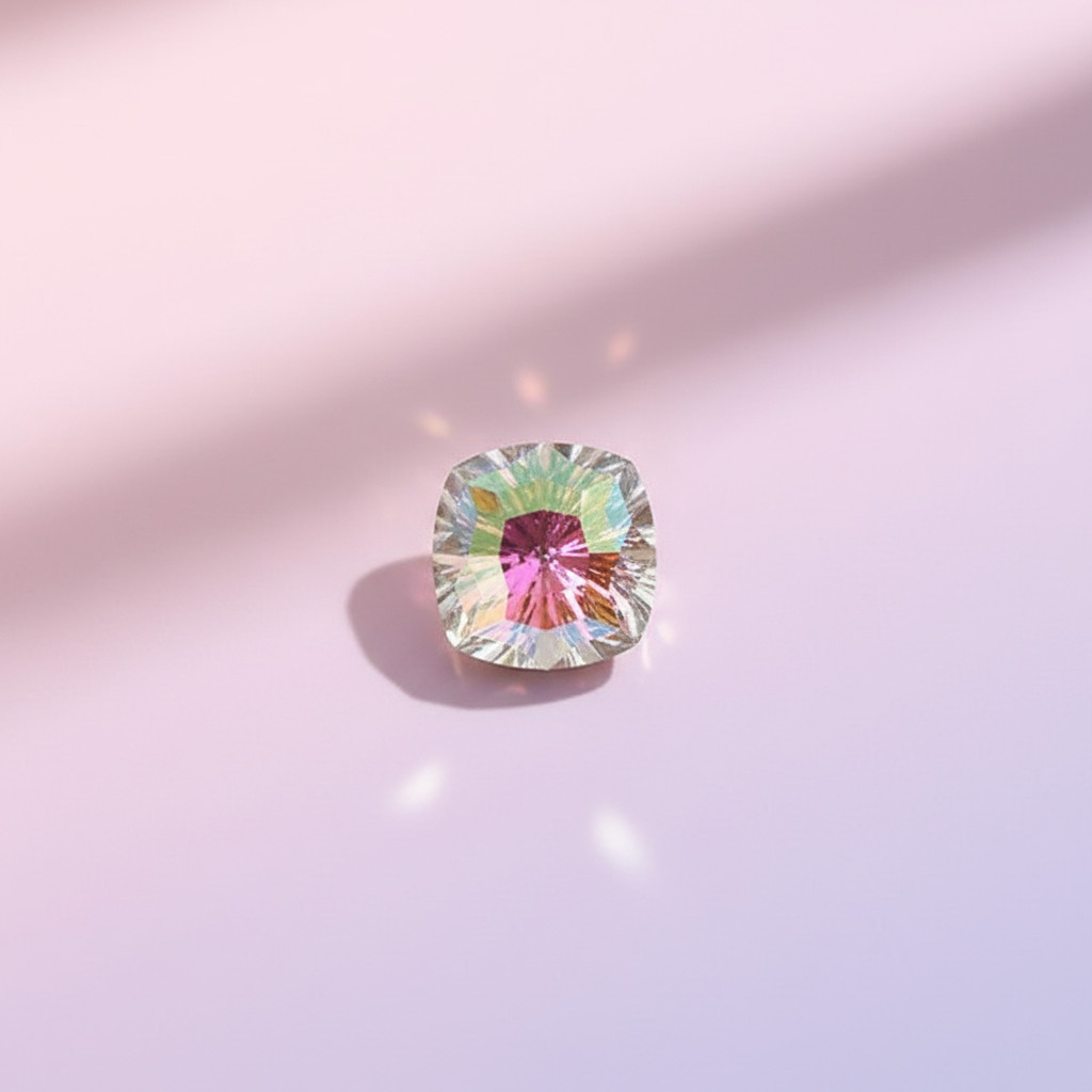 J.HOO Crystal 8460 Square V-Cut Fancy Rhinestones 8mm Nail Art (4pcs)