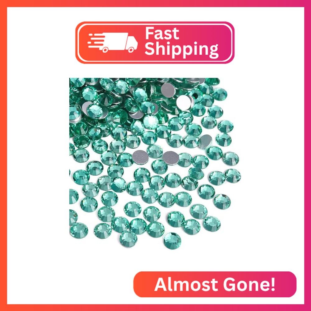 Blinginbox 1440 Pieces SS16/3.8-4mm Flat Back Crystal Rhinestones Round Gems for