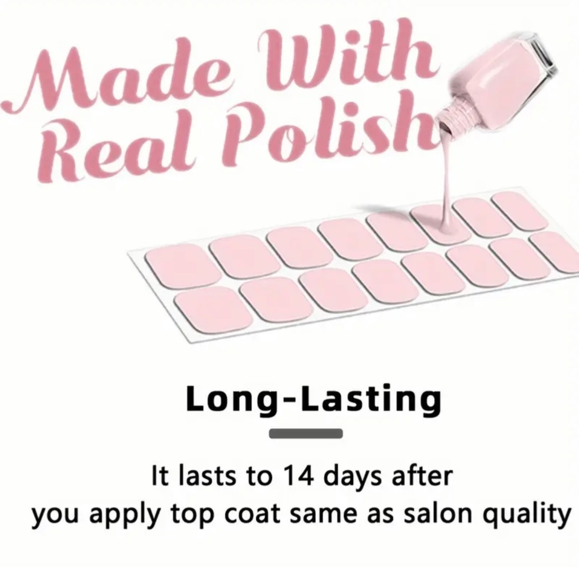 Nail Full Wraps Nail Polish Strips Glitter Self Adhesive Gel Nail Stickers 1Shee