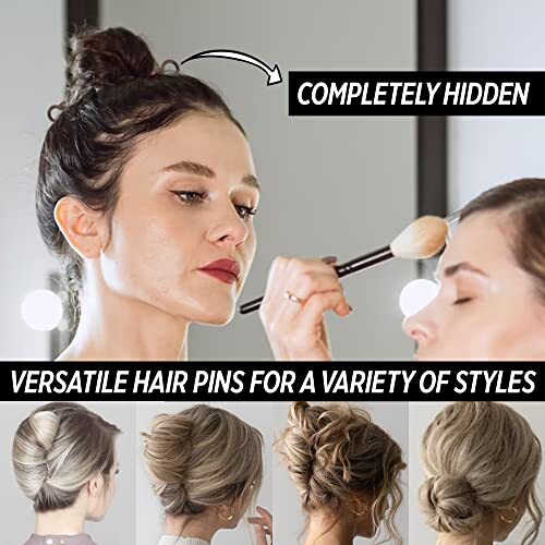 Good Hair Days Pins – Plastic, U-shaped 10 Count (Pack of 1), Crystal