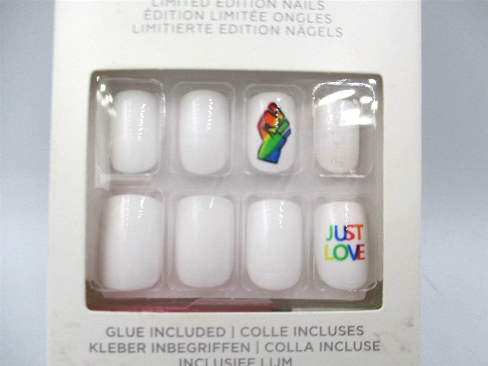 Kiss Special Design Limited Edition Just Love Pride False Nails – 28ct.