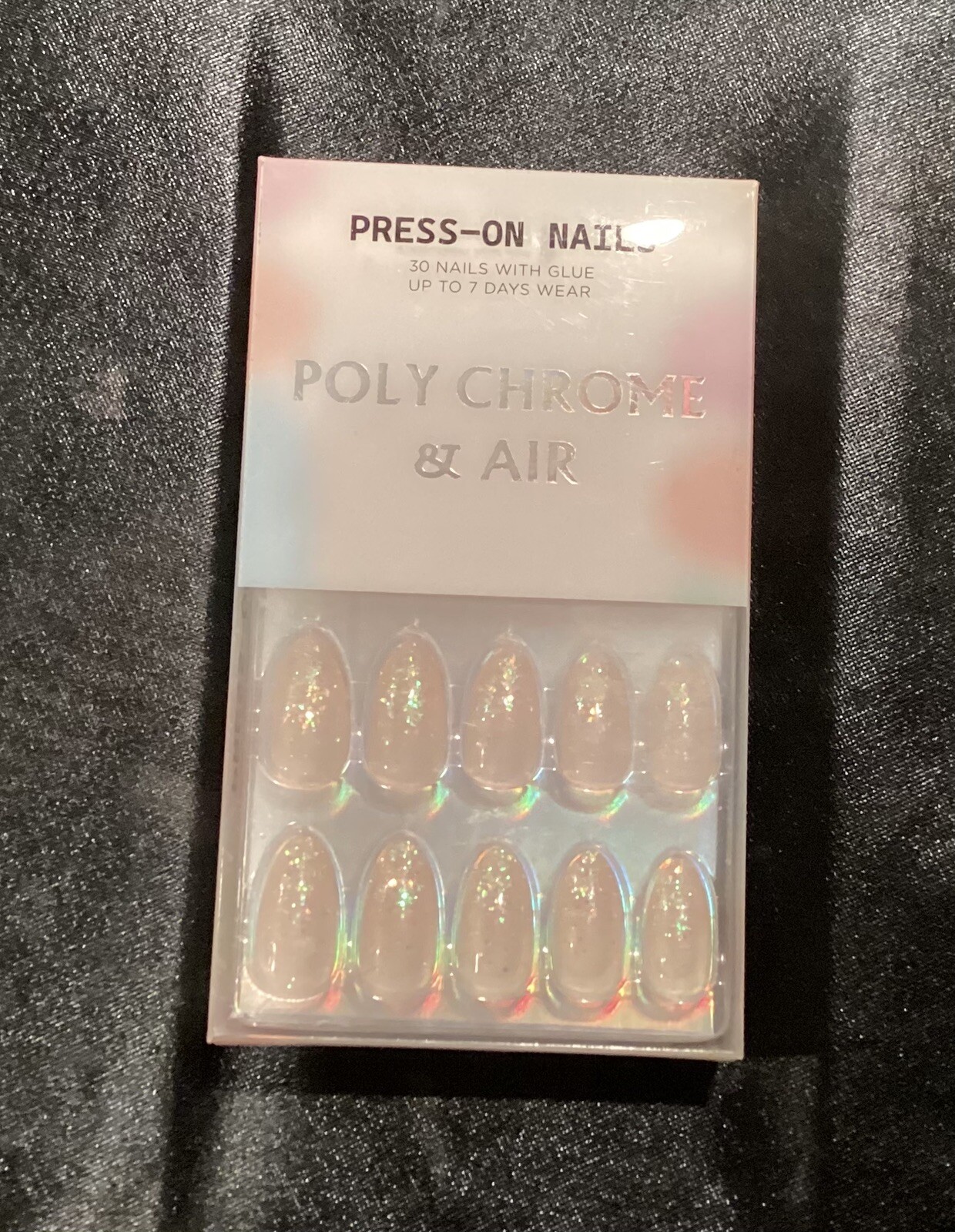 Poly Chrome & Air Press On Nails, Glistening Glitter~Includes Free Gifts❣️