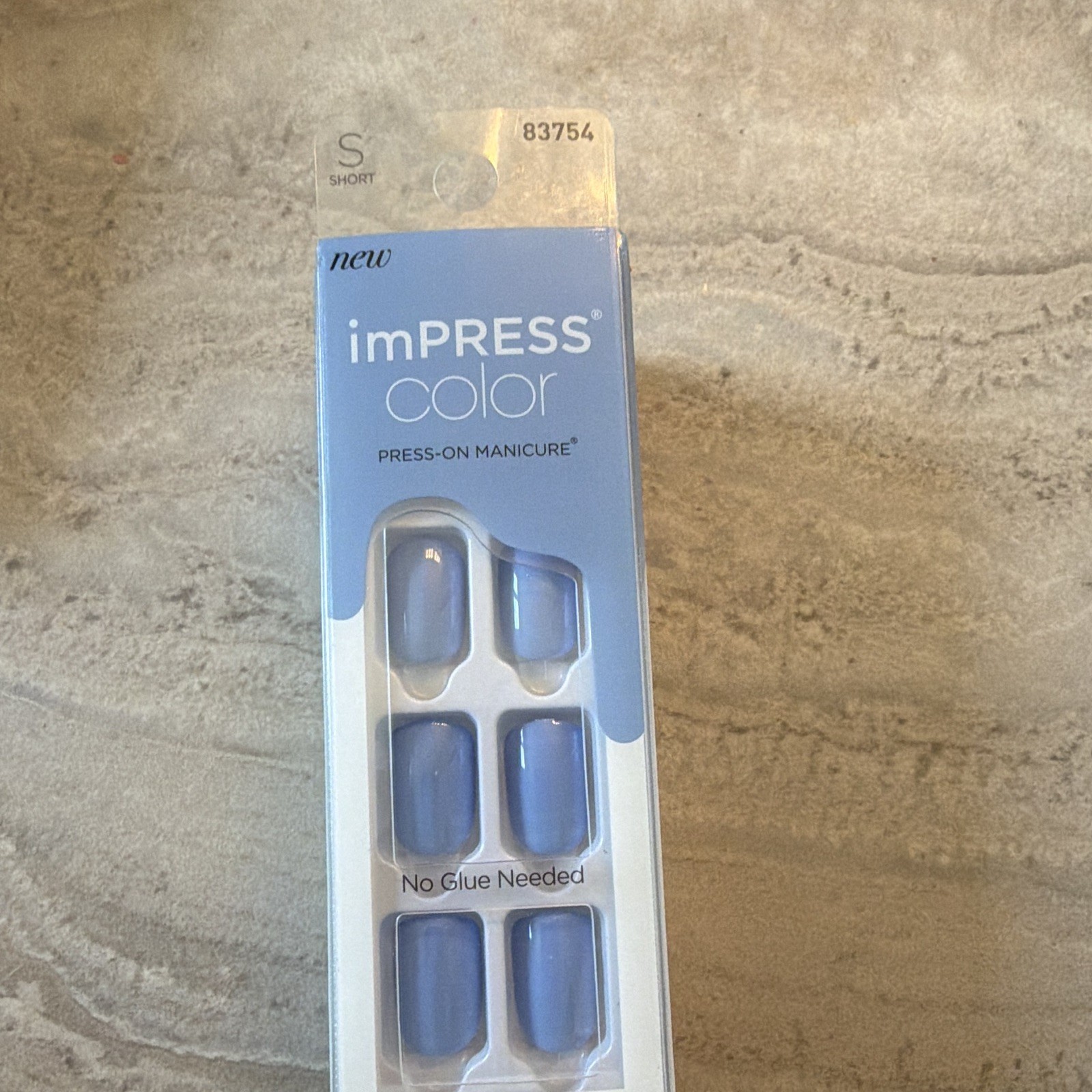 imPRESS Press-On Nails Self-Adhesive Short Square Shiny Multicolor 10 Packs