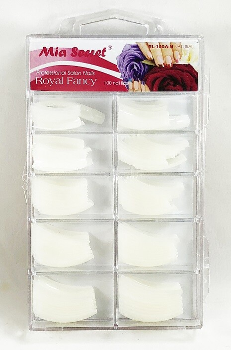 Mia Secret Nail Tips STILLETO /ROYAL FANCY -White, Clear, Natural *CHOOSE YOURS