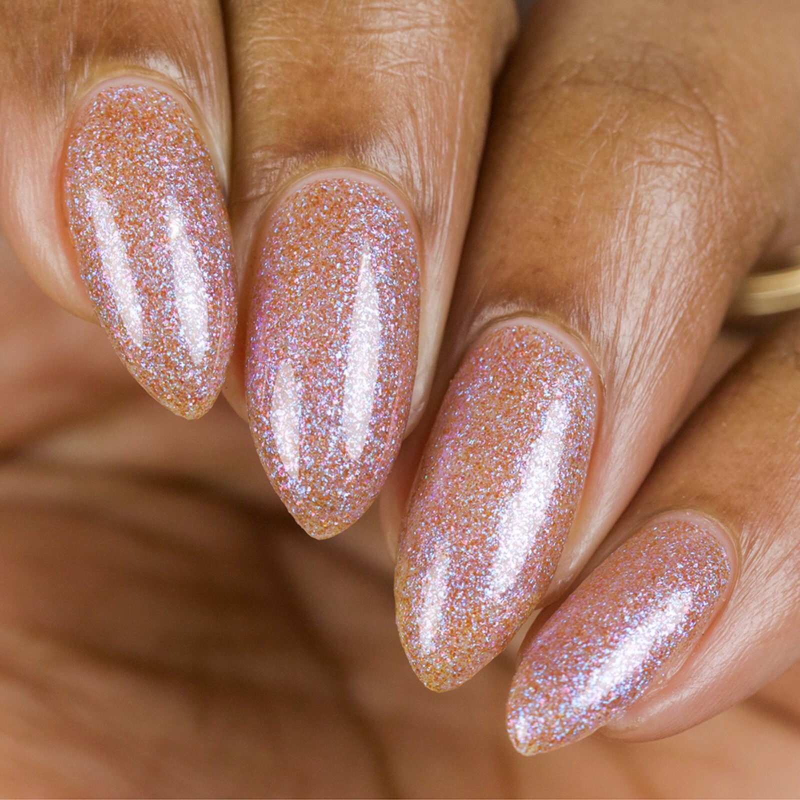 Crystal Nail Polish (Purple Base Blue to Pink Duochrome Shimmer) for Nail Art
