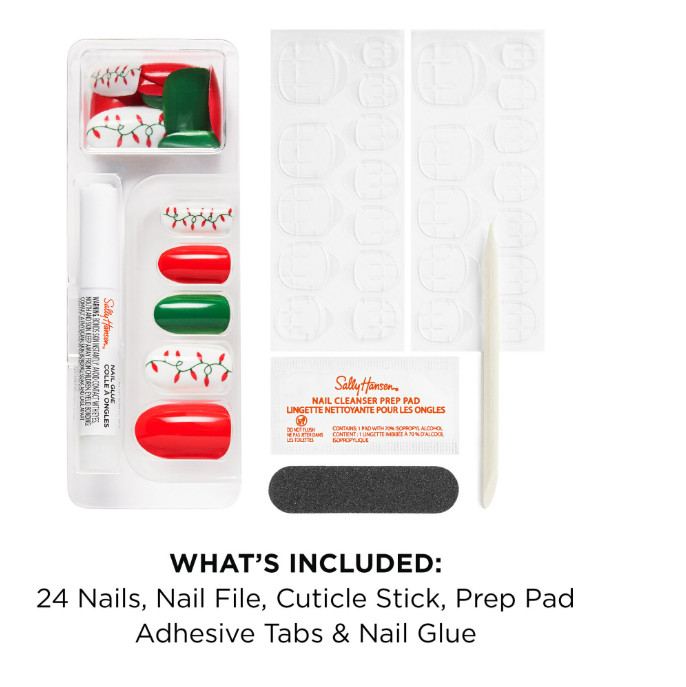 Sally Hansen Salon Effects® Perfect Manicure, Festival Fling, Press On Nails.