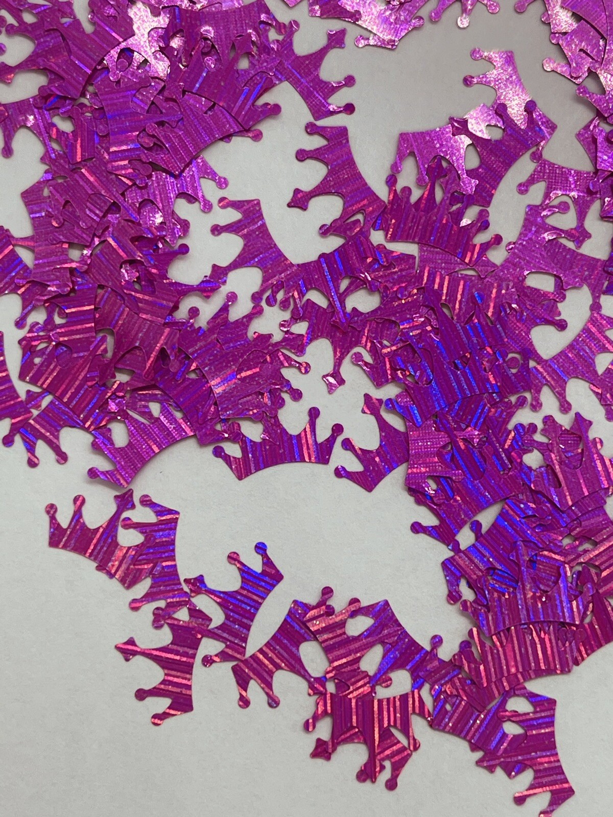 Hot Pink Crown Nail Glitter 11.5mm | 1 TSP | Gel Nail Art & Acrylic