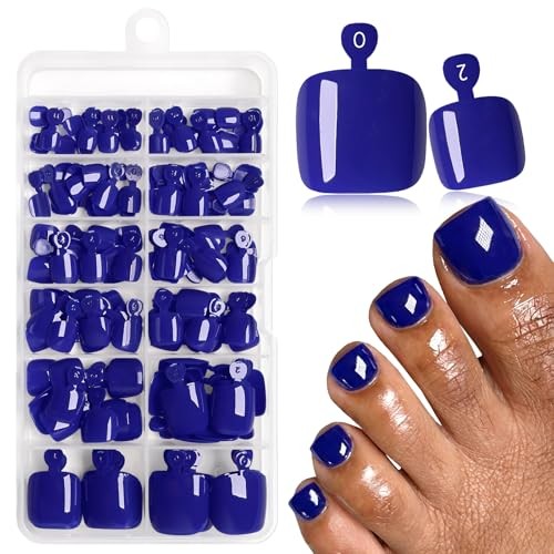 144pc Women’s Fake Toenails Press ons – Acrylic Royal Blue