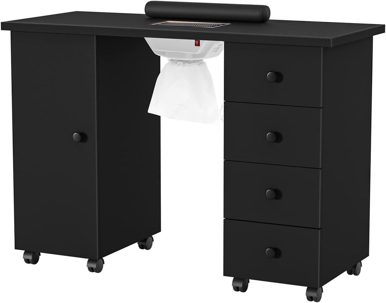 Manicure Table Nail Desk for Nail Tech, Nail Table Beauty Salon Tech Station W/E