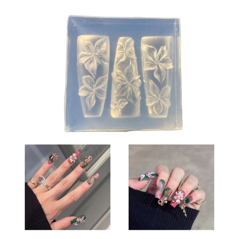 Versatile Nail Art Silicone Molds for Women Girls Nail Accessories Making Mould