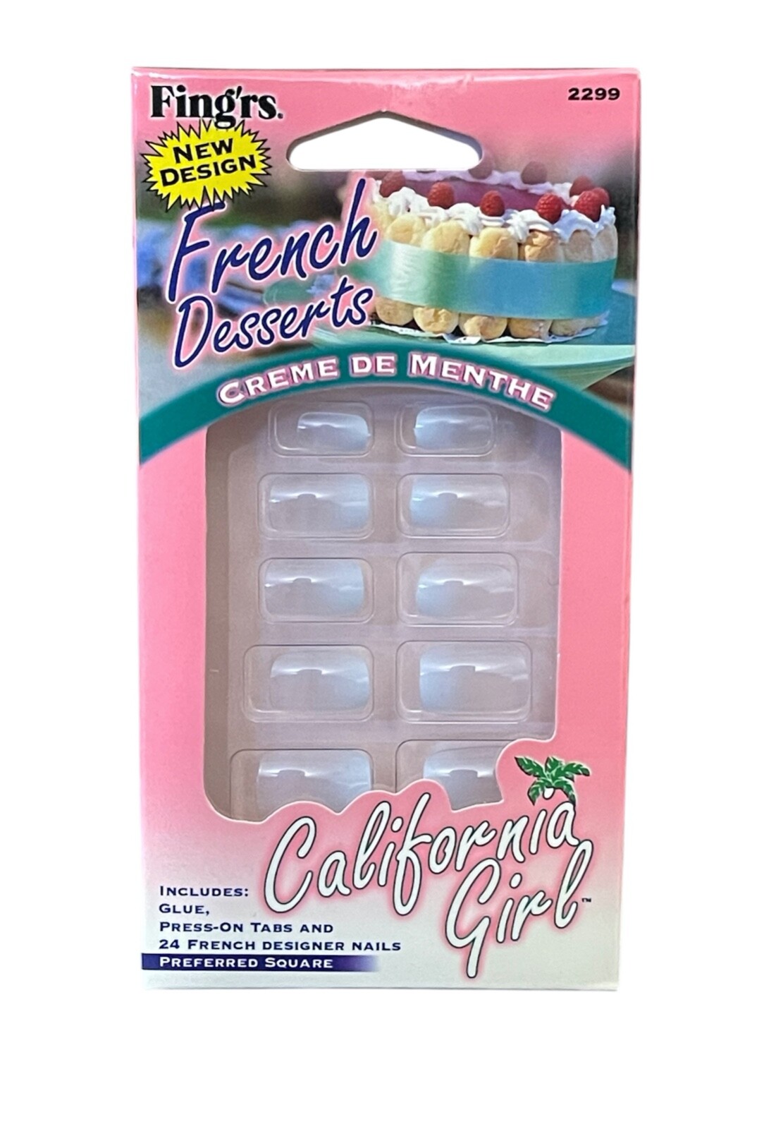 California Girl French Dessert press on Nails 24 piece
