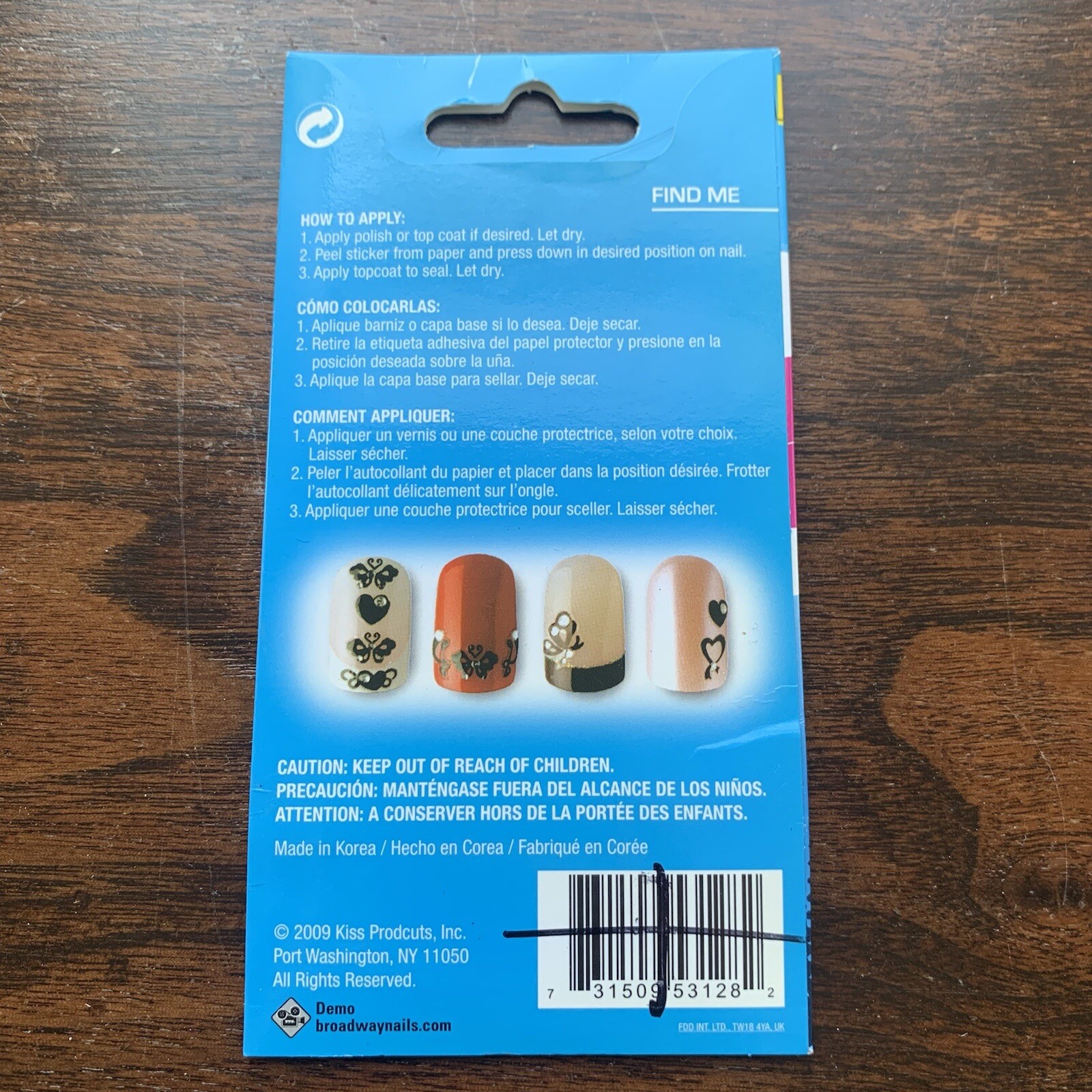 NEW Vintage 90s Fashion Diva Nail Art Stickers, 80 Count