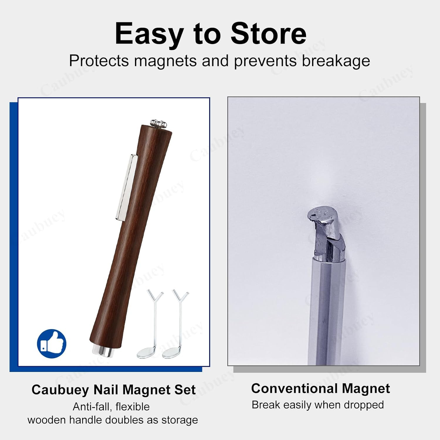 4 in 1 Cat Eye Nail Magnet Stick with Heart Shaped Tool, Multifunctional Magneti