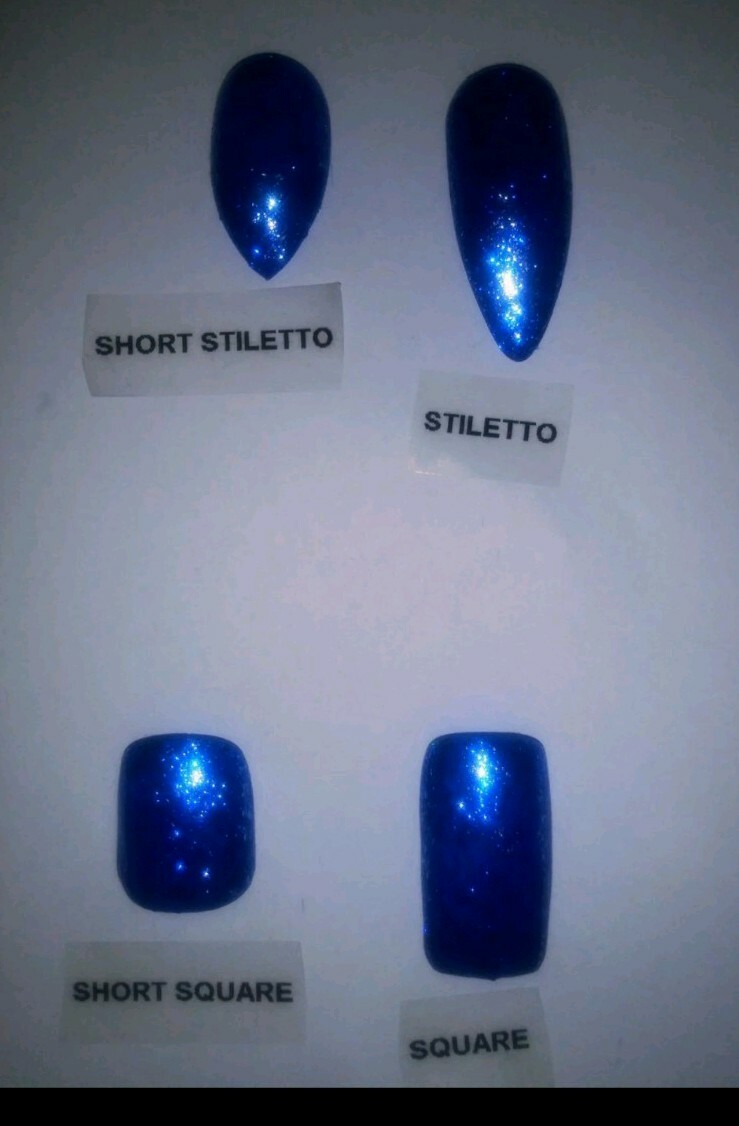 White & Gold flakes chrome metallic Bling glitter ombre press on nails long nail