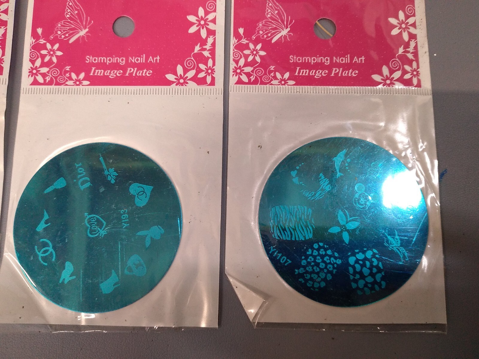 Lot of 4x Stamping Nail Art Image Plates and Konad Image Plate Holder