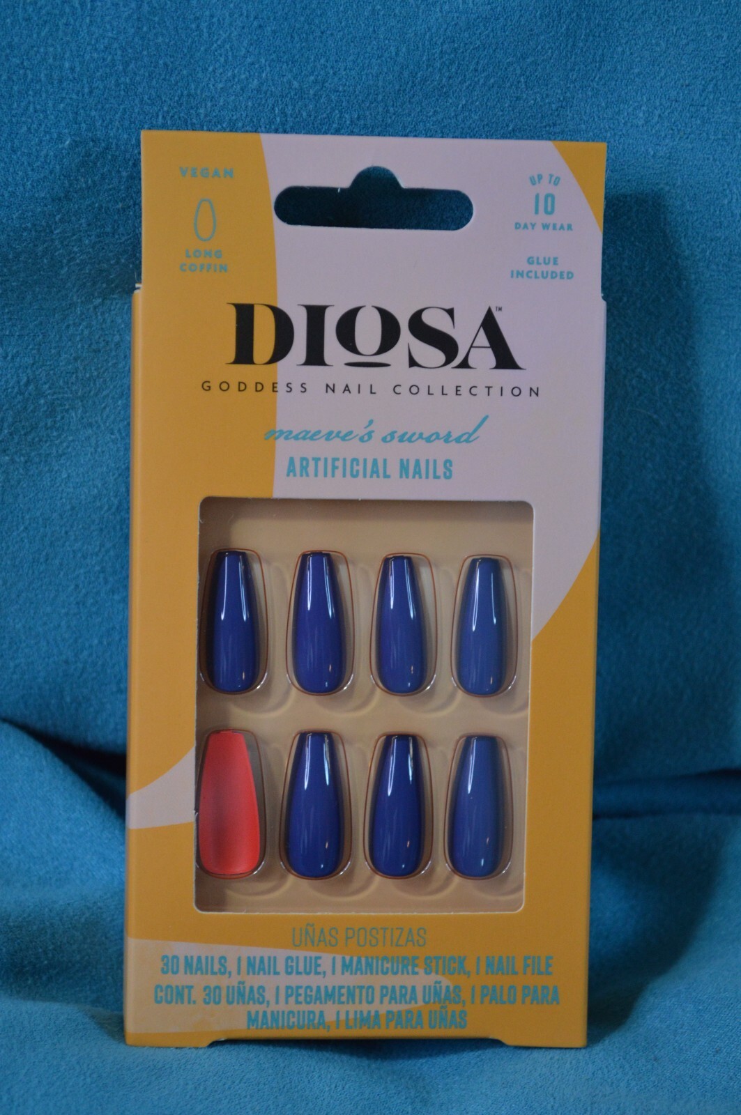 DIoSA Goddess Nail Collection Maeve’s Sword Artificial Nails Long Coffin Vegan