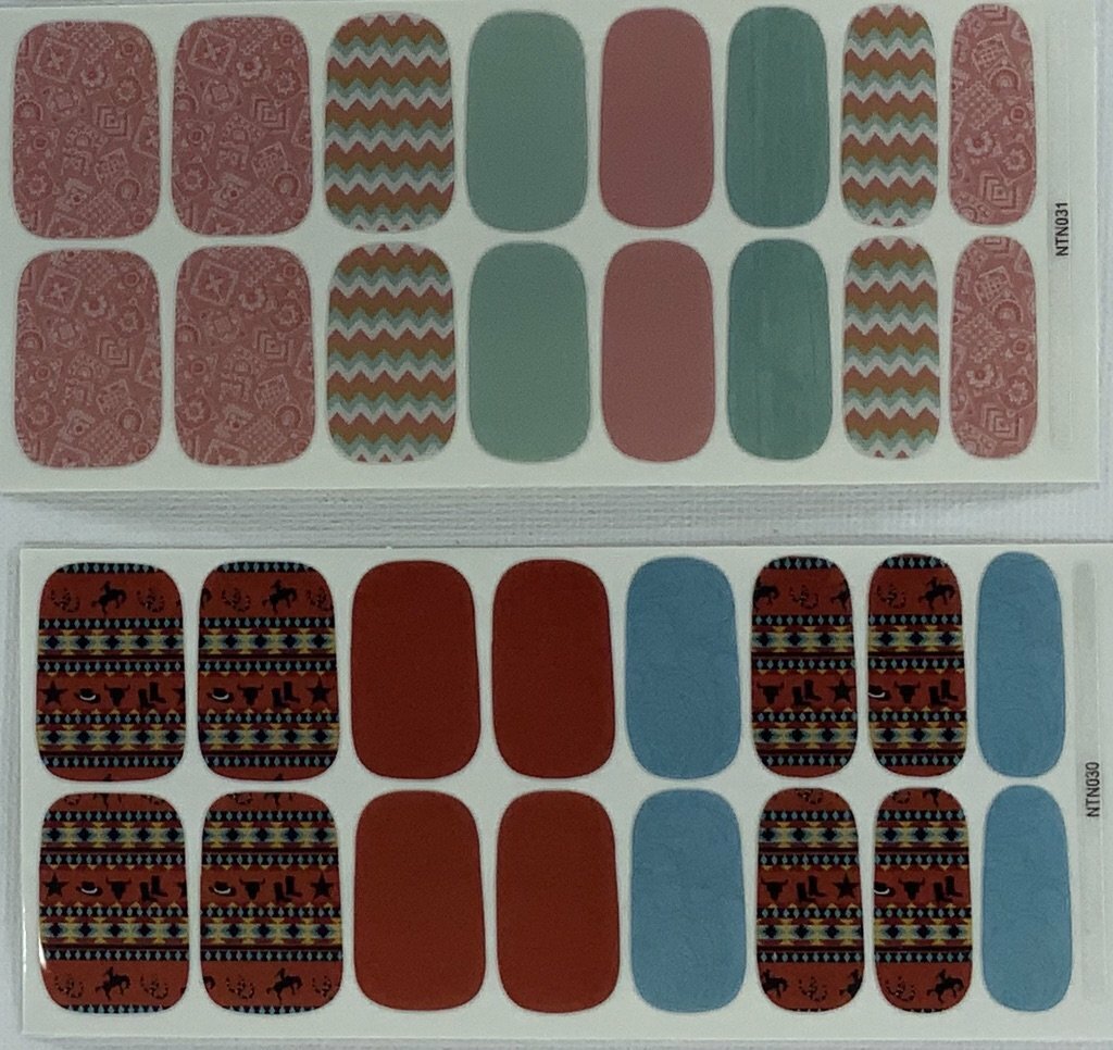 NAIL POLISH WRAPS – HIGH QUALITY NAIL WRAPS – CUSTOM WESTERN DESIGN