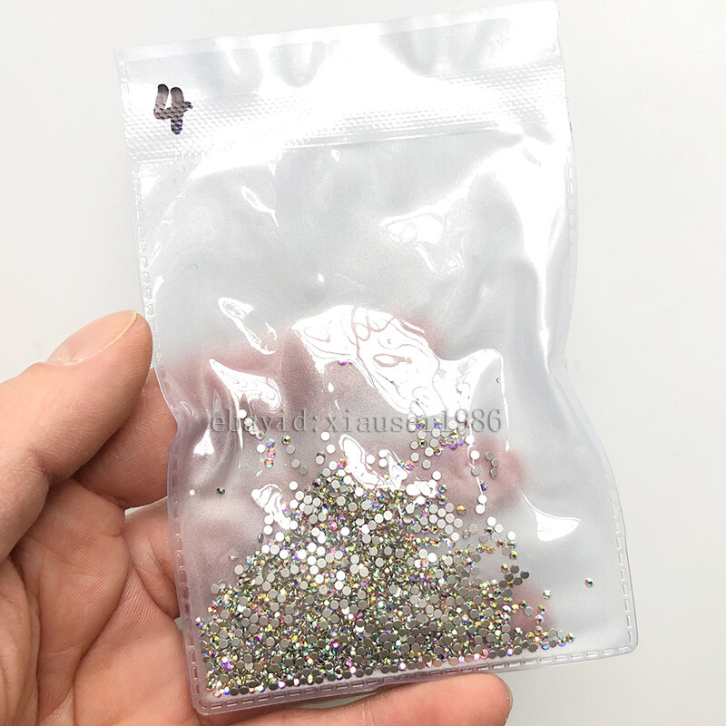 Top quality 1440pcs Crystal AB Rhinestones Flat Back Gems 3D Nail Art Decoration