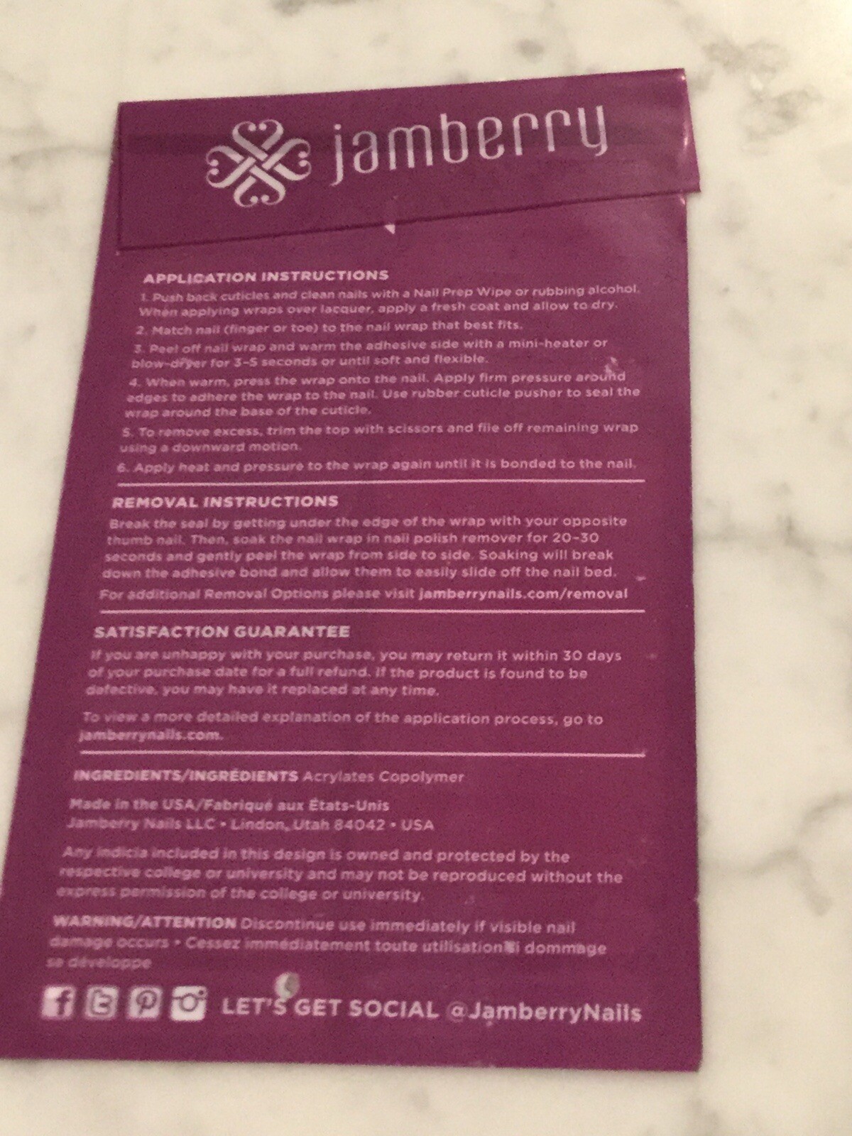 JAMBERRY Nail Wraps. FULL Sheet. “Bubble Gum”. #A215. RETIRED. NEW.