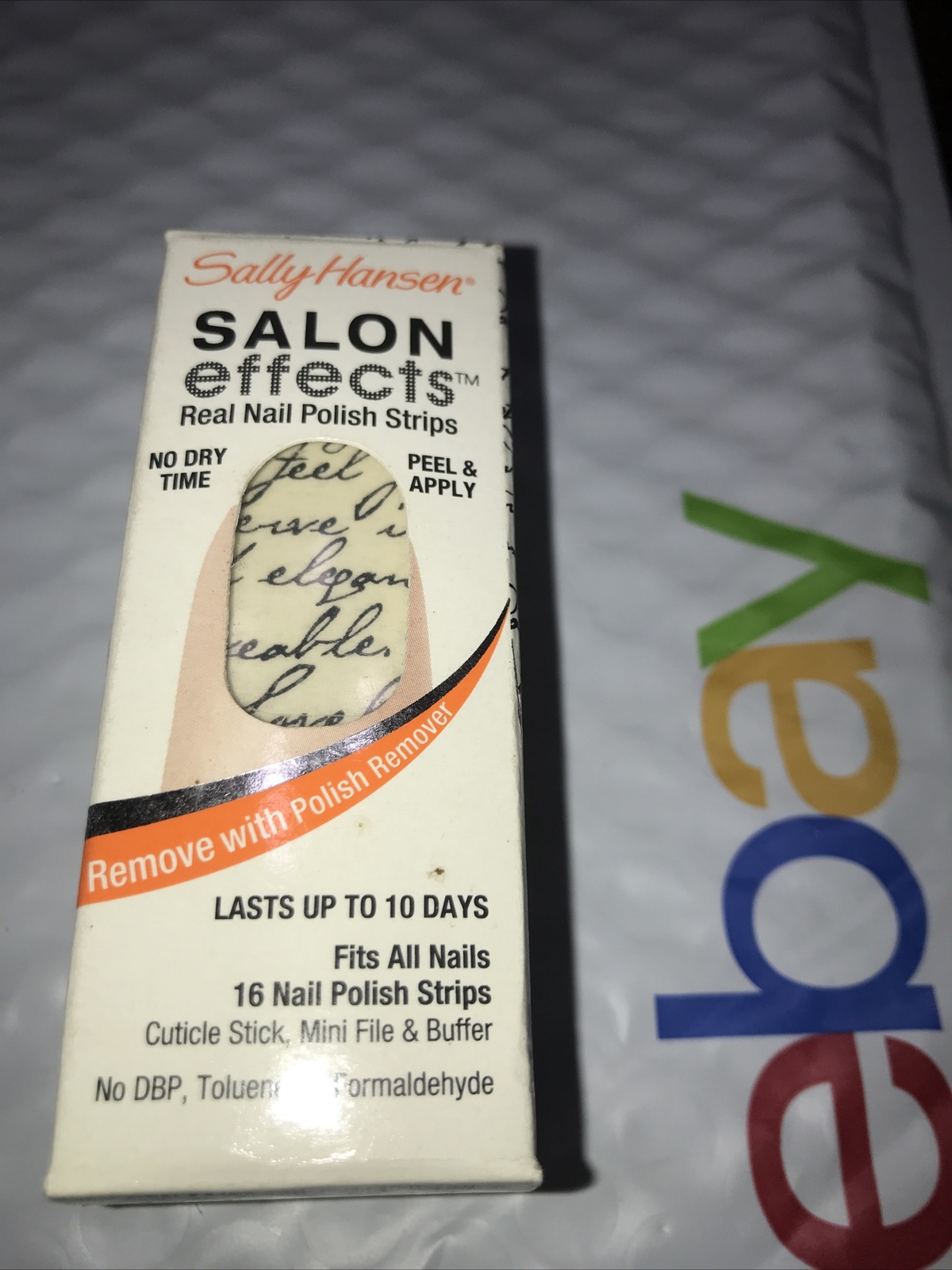SALLY HANSEN Salon Effects Real Nail Polish Strips 410 LOVE LETTER unsealed NIB