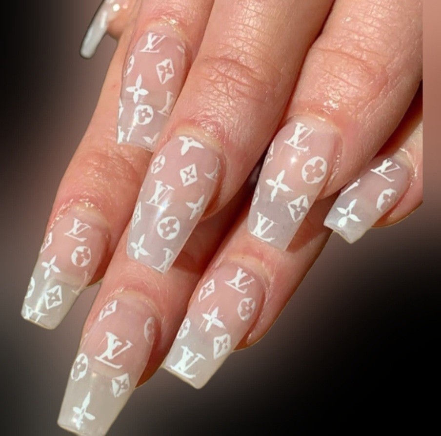 NWT NAIL ART DESIGN SELF-SEAL STICKERS N°112: SOLID WHITE!
