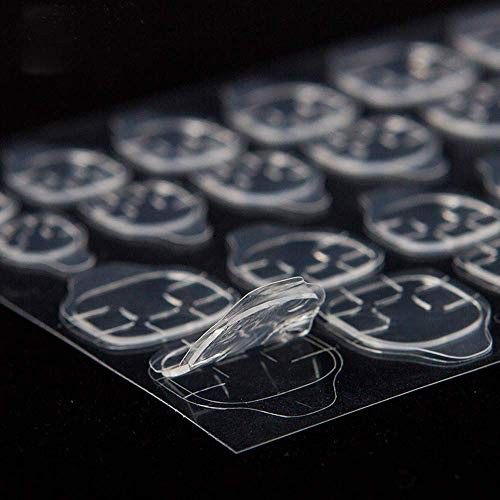 2400 Pcs100 Sheets Nail Glue Stickers Double Side for Press 2400 Pcs 100 Sheets