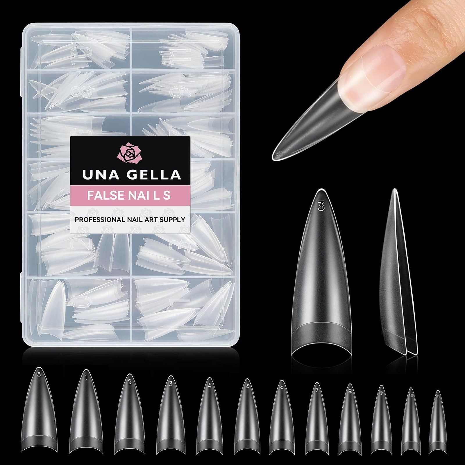 UNA GELLA No Lamp Needed Nail Glue for Press Ons 10ml 2pcs Super Strong