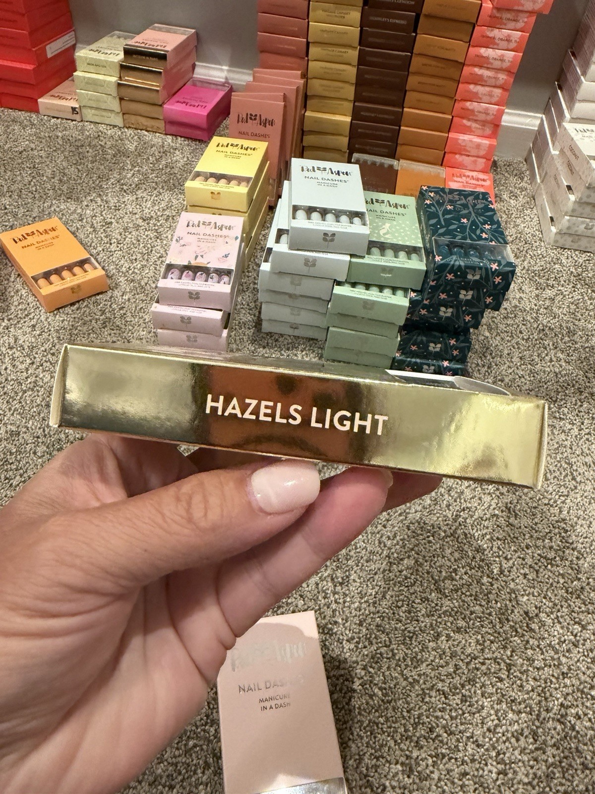 Red Aspen Nail Dashes