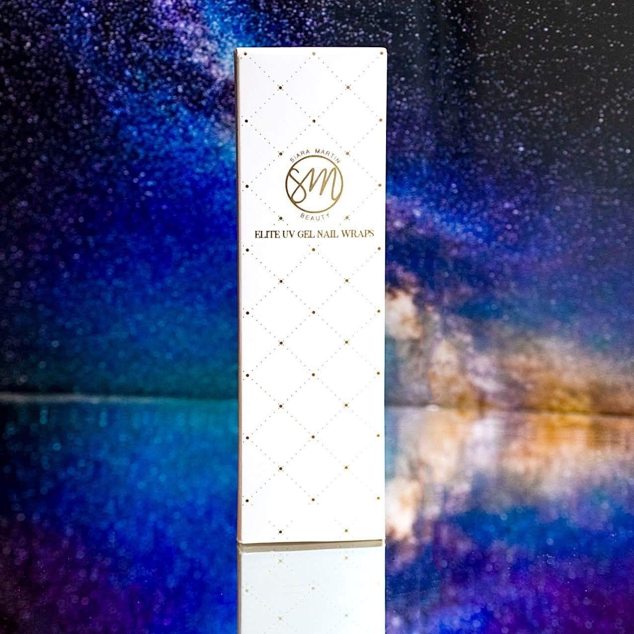 Siara Martin Beauty Elite UV Gel Nail Wraps Eris Black Negative Space Semi-Cured