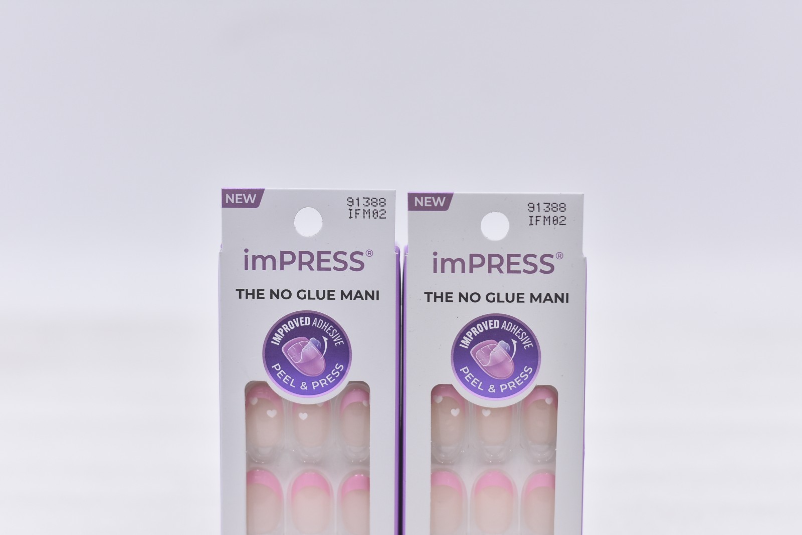 Lot of 2 Kiss Impress IFM02 Ditto Short Nails – 30 Nails