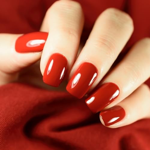 12 Sheets Red Pink Series Solid Color Nail Wraps Full 12 Sheets, Red&pink