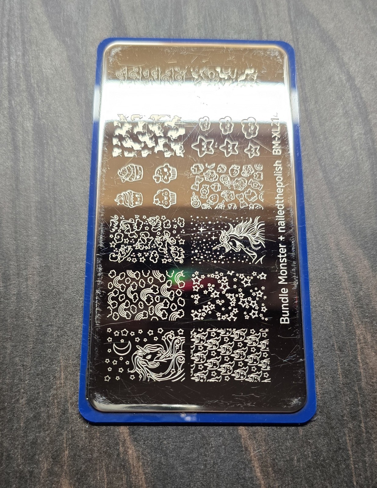 BM-XL214 Maniology Bundle Monster nailedthepolish Unicorn Nail stamp plate HTF