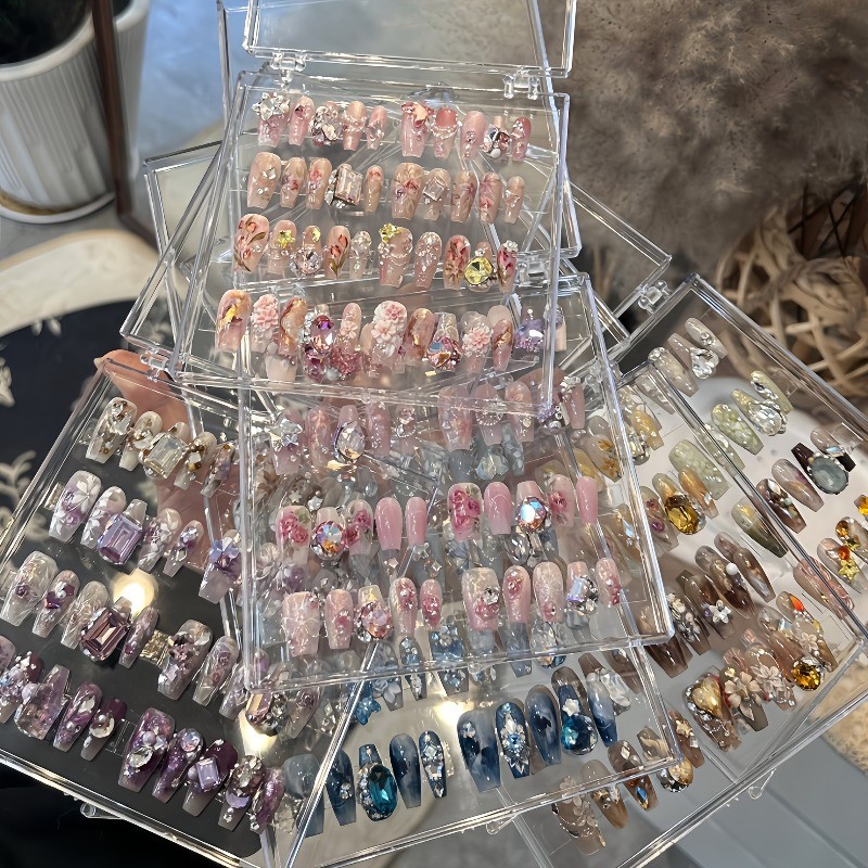 60pcs Fake Nail Patches with Random Length Short/medium/long)Nail Art