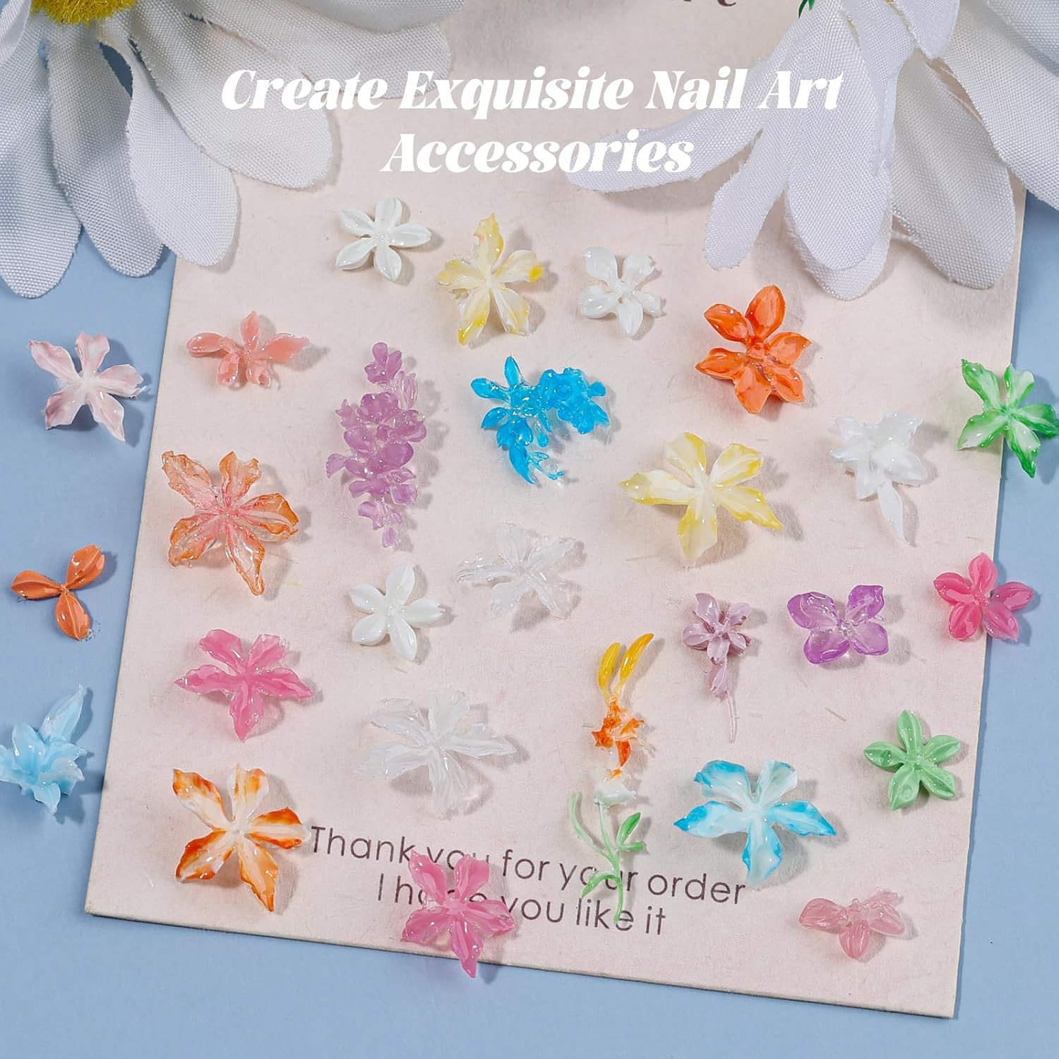 Flower Silicone Nail Art Molds – 3D Floral Charms for Gel & Resin Nails