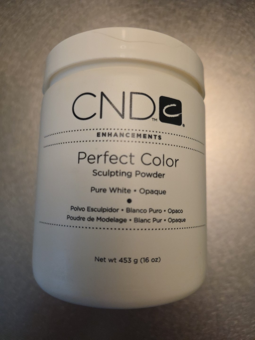 CND Creative Nail Design- Perfect Color Scuplting Powder – Pure White – 16 oz