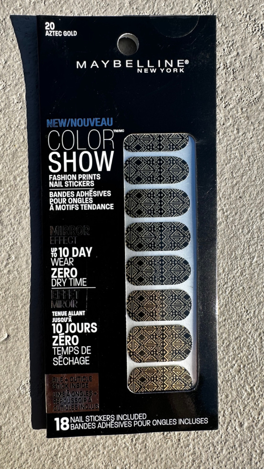 BUY 2 GET 1 FREE (Add All 3) Maybelline Color Show Fashion Prints Nail Stickers