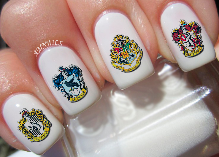 Harry Potter Crests Nail Art Stickers Transfers Decals Set of 40 – A1208