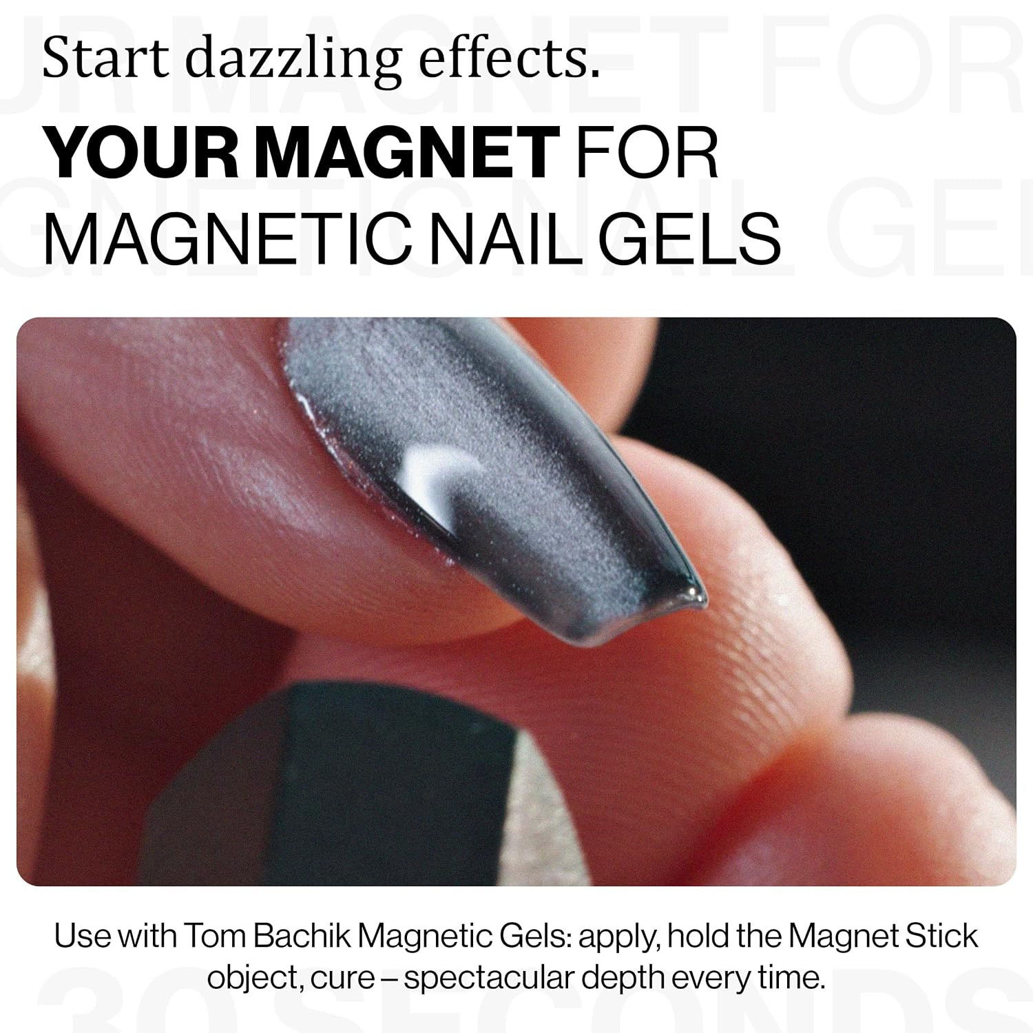 Tom Magnet Stick for Nail Art – Dual Ended Magnetic Wand Tool for Cat Eye Nails