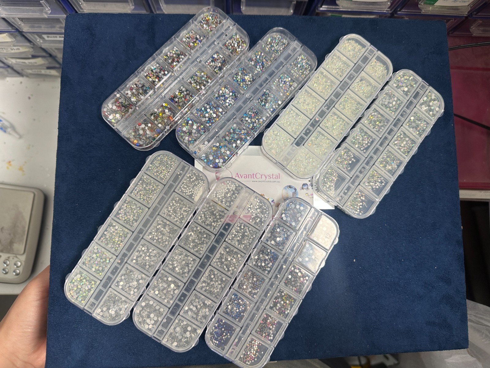 2000pcs RHINESTONES GEMS CRYSTALS NAIL ART DECOR 💖 CRAFT