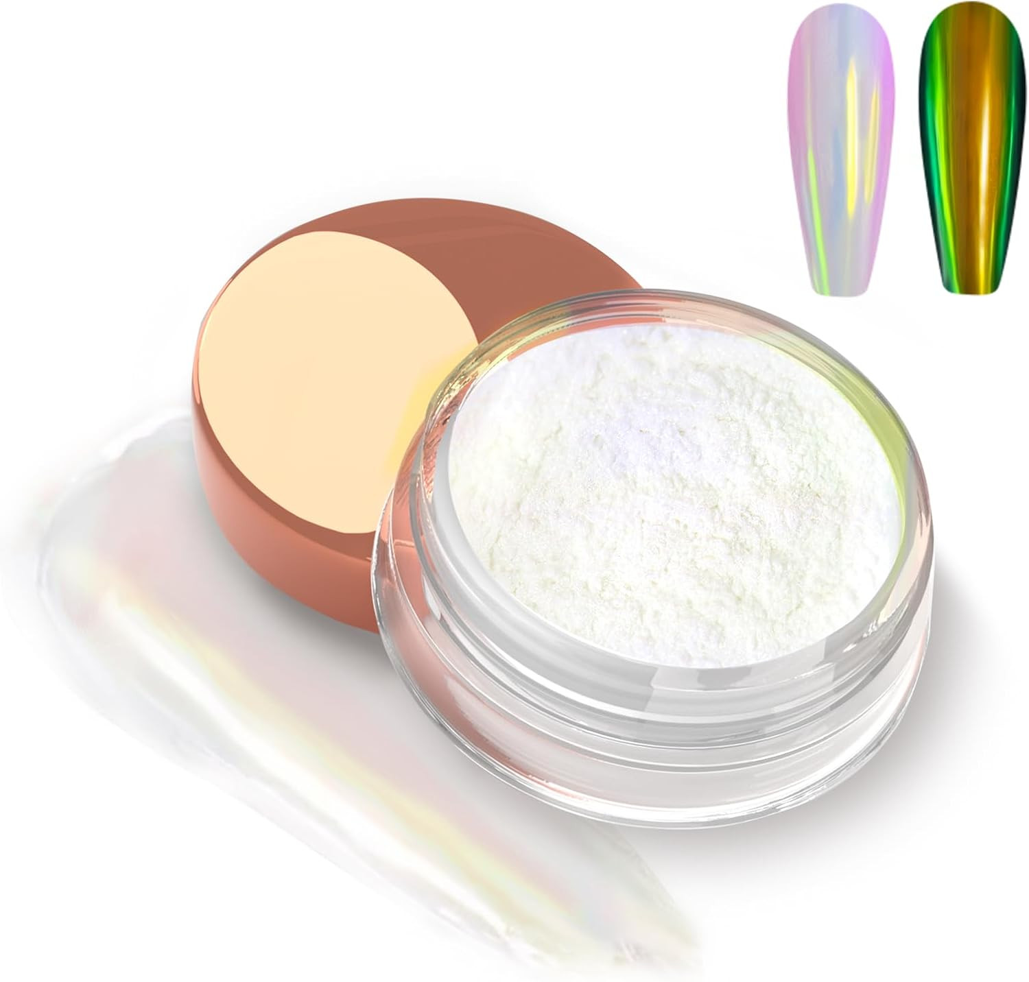 Chameleon Chrome Nail Powder, Color-Shift Nail Powder Pigment Glitter Dust Magic