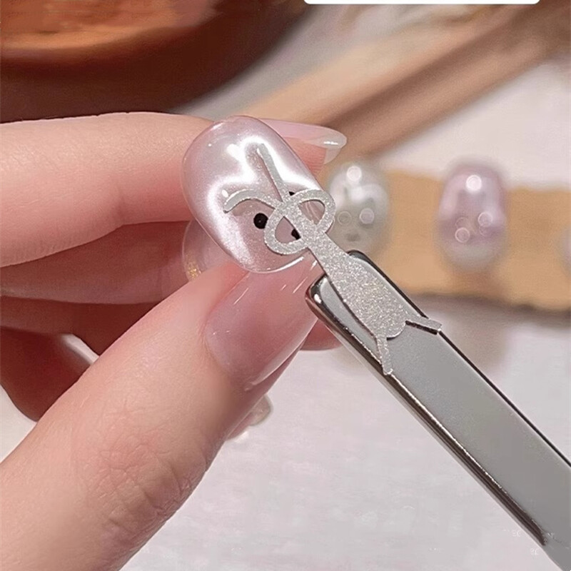 Heart Magnet for Cat Eye Gel Polish,Rabbit Nail Art Tool Set with Y-Shaped Guide