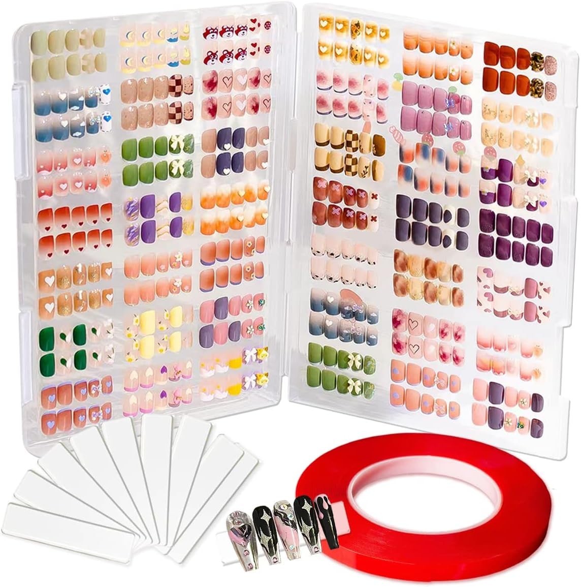 Press On Nail Storage Empty Nail Organizer Box | Press on Nail Packaging,with…
