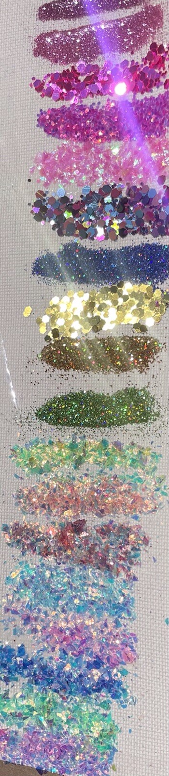 Glitter Bundle Fine Glitter Iridescent Nail Flakes 6pcs Stacks Nail Craft MUA