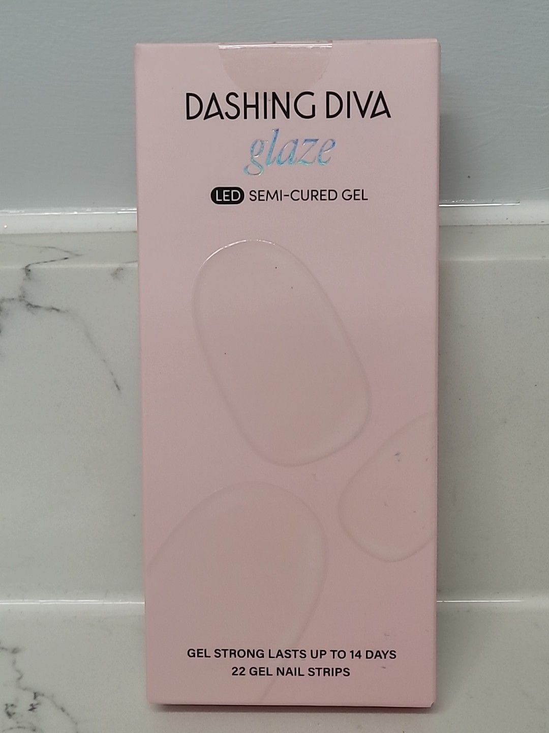 DASHING DIVA GLAZE MINI LED LAMP+22 LED SEMI-CURED GEL NAIL STRIPS+BONUS NEW DD3