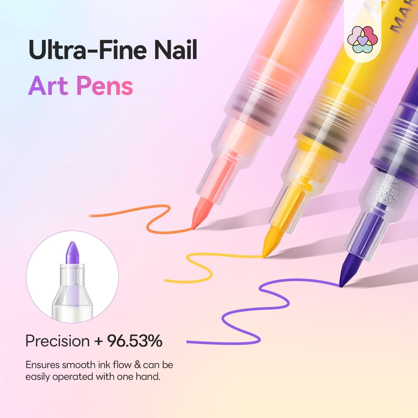 48 Colors Nail Art Pens Set – Quick-Drying 3D Acrylic Paint Markers for DIY & Sa