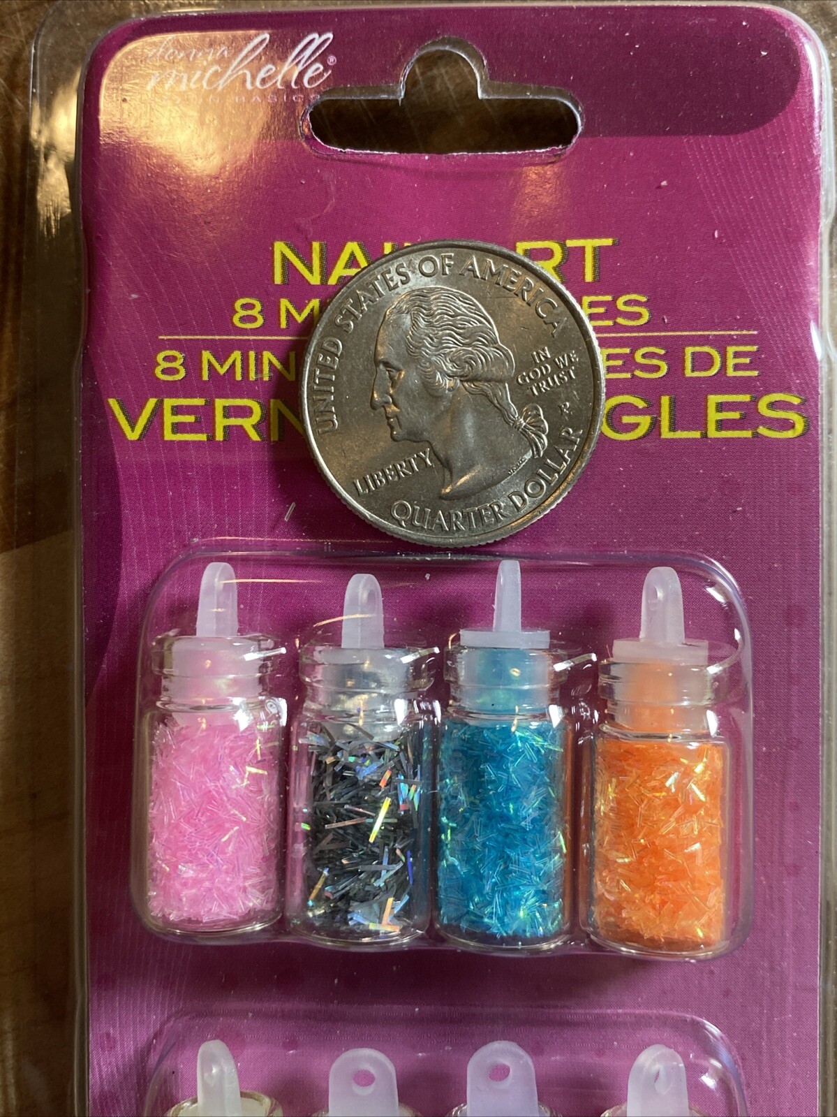 New Donna Michelle Salon Basics Nail Art 8 Mini Bottles